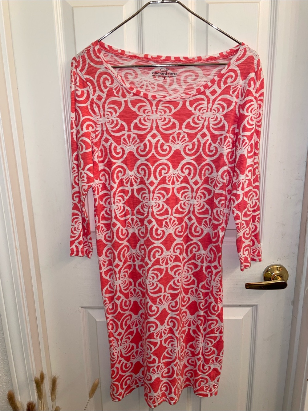 Vineyard Vines 3/4 sleeve t-shirt Cotton blend dress - Picture 6 of 8